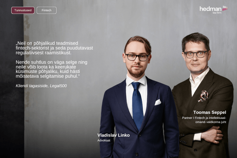 Legal 500, fintech eesti parimaid advokaadibüroosid, vladislav linko, toomas seppel